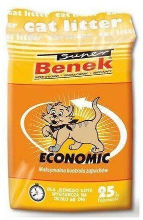 Kačių kraikas Super Benek Economic Active, 25 l