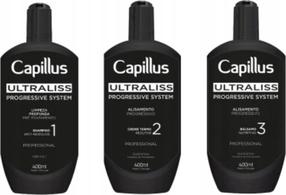Matu kopšanas produktu komplekts Capillus Ultraliss Progressive System, 3 gab., 400 ml