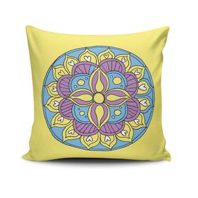 Dekoratyvinės pagalvėlės užvalkalas Mioli Decor MANDALA-09, įvairių spalvų, 43 cm x 43 cm