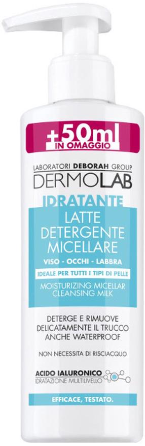 Kosmētikas noņemšanas līdzeklis Deborah Milano Dermolab Micellar Cleansing Milk, 250 ml