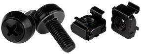 Tvirtinimas StarTech CABSCREWM6B, 12 x 6 mm, 50 vnt., juoda sp.