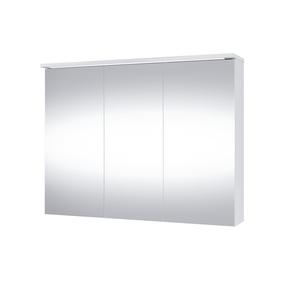 Piekarināms vannas istabas skapis ar spoguli Domoletti Outline SV90DL-2, balta krās., 18.5 cm x 88.5 cm x 68.3 cm