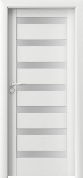 Iekšdurvju vērtne iekšējās telpas Porta PORTAVERTE D7, labais, balta, 203 cm x 84.4 cm x 4 cm