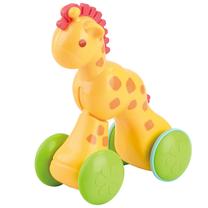 Stumiamas žaislas, žirafa PlayGo Push & Go Racer, geltona sp.