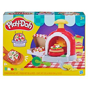 Plastilīna komplekts, ar piederumiem Hasbro Play-Doh Stamp And Spin Pizza, daudzkrāsaina