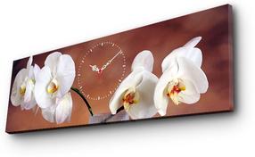 Часы - картинка Wallity Canvas 3090CS-28, коричневый цв./белый цв., 90 см x 30 см