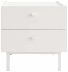 Naktinis staliukas Kalune Design Luke LK1-W, balta sp., 47 cm x 47.9 cm x 36.8 cm