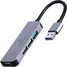 Adapteris Gembird USB - 4xUSB UHB-U3P1U2P3-01 USB male, 4 x USB female, 0.12 m, melna krās.