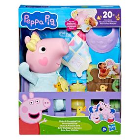 Žaislinis gyvūnas kiaulė Hasbro Peppa Pig Oinks & Snuggles Evie, mėlyna sp./rožinė sp.