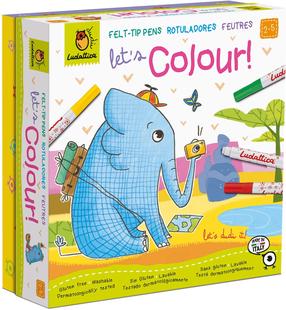 Krāsošanas komplekts Ludattica Lets Colour, daudzkrāsaina