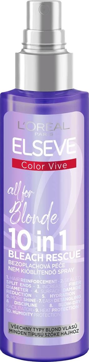 Plaukų purškiklis L’Oréal Paris Elseve Color Vive All for Blonde 10in1, 150 ml