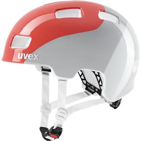 Riedutininko šalmas Uvex 4, 55-58 cm, oranžinė sp./pilka sp.
