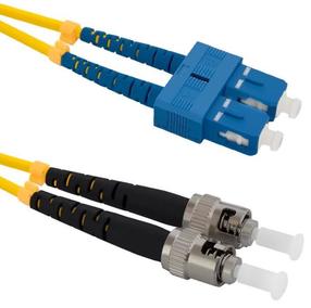 Провод Qoltec SC-ST Optic Patch Cable SC/UPC, ST/UPC, 3 м, желтый цв.