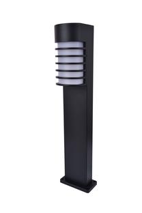 Pastatomas lauko šviestuvas Lutec Fulton, 40W, E27, IP54, juoda sp., 17 cm x 75 cm