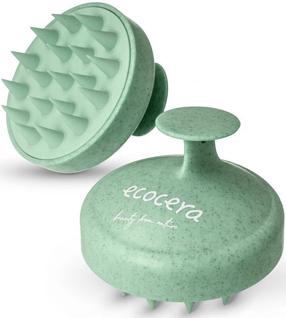 Расческа - массажер для головы Ecocera Medi Hair Booster, зеленый цв.
