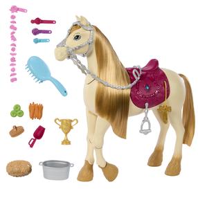 Rotaļu zirgs Mattel Barbie Mysteries: The Great Horse Chase, brūna krās.