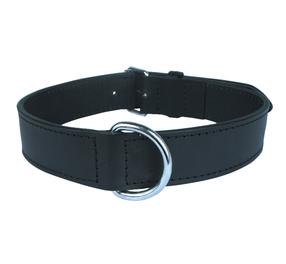 Antkaklis šunims Zolux Leather Lined, juoda sp., 800 mm x 35 mm