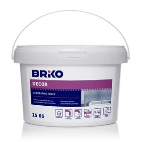 Шпаклевка Briko Structura, крупнозернистый, белый цв., 15 кг