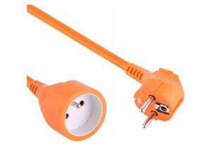 Buitinis ilgintuvas Drel, 3 x 1 mm², 40 m, IP20, 1 lizdo, oranžinė sp.