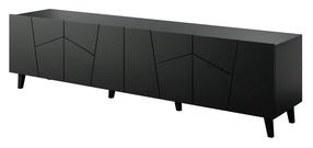 TV staliukas Cama Meble Etna, juoda sp., 200 cm x 42 cm x 52 cm