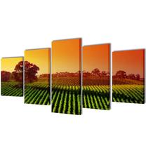 Foto paveikslas VLX Fields 5pcs, 100 cm x 50 cm