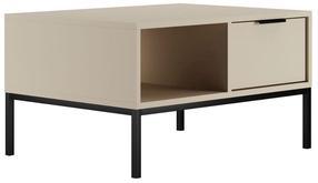 Kavos staliukas Kocot Kids Austin 80, juoda sp./smėlio sp., 80 cm x 60 cm x 45.5 cm