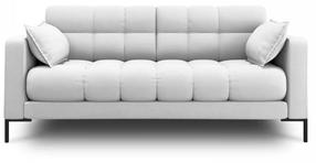 Sofa Micadoni Home Mamaia 2 Seats, šviesiai pilka sp., 152 x 92 cm x 75 cm