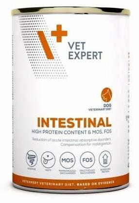 Šlapias šunų maistas VetExpert 4T Veterinary Diet Intestinal, paukštiena, 0.4 kg