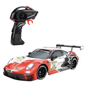  Rc auto Carrera Porsche 911 GT3 R "Lionspeed GP, No.24", 1:16, valge v./punane v.