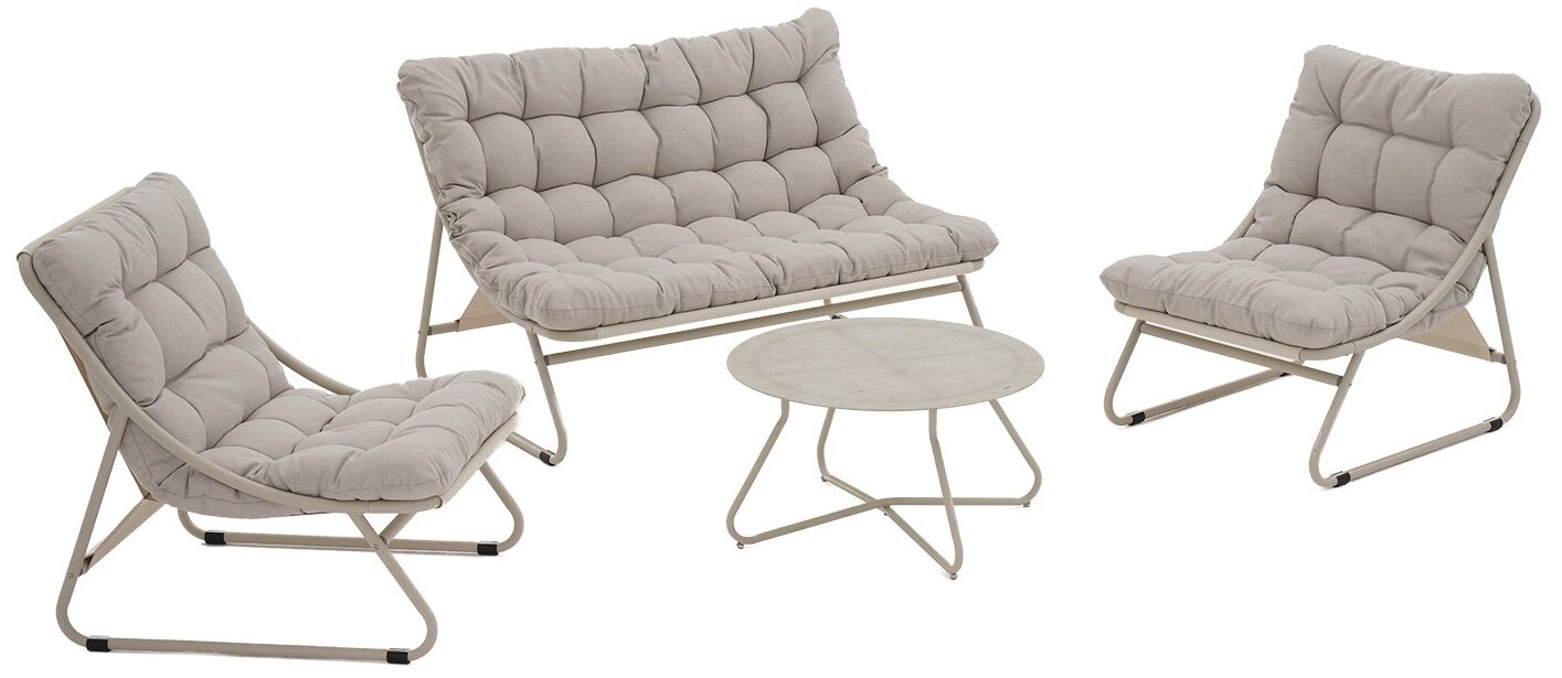 Aiamööbli komplekt Home4you Samba, beež v., 4 istekohta