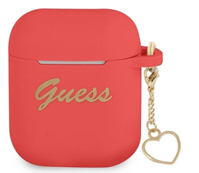 Austiņu futlārs Guess GUA2LSCHSR Apple Airpods/Airpods 2, sarkana krās.