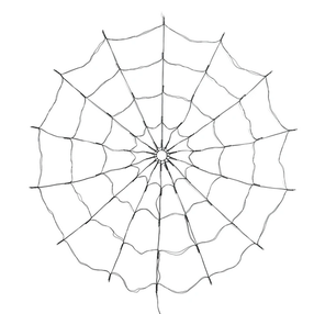 Lempučių girlianda Spider Web, violetinė sp., 70 LED, Juoda sp.