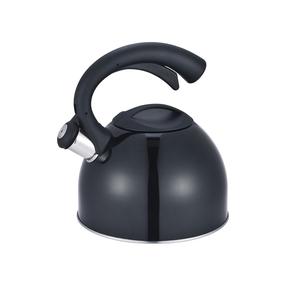 Tējkanna ar svilpi Domoletti, 3 l, melna krās.