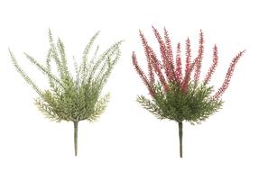 Kunstlill 4Living, valge v./roheline v./roosa v., 28 cm