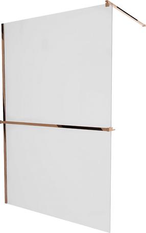 Dušo sienelė Mexen Kioto+ Walk-In, 70 cm x 200 cm, rausvojo aukso sp./grūdintas