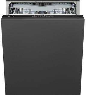 Iebūvējamā trauku mazgājamā mašīna Smeg ST311CS, melna krās.