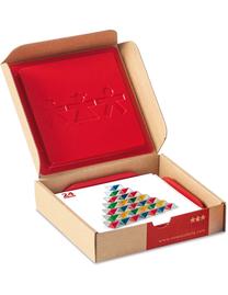 Edukacinės kortelės Transparent Cubes Workcards, 24 vnt.