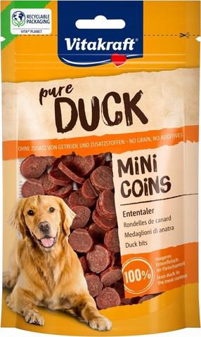 Лакомство для собак Vitakraft Duck Mini Coins, мясо утки, 0.08 кг
