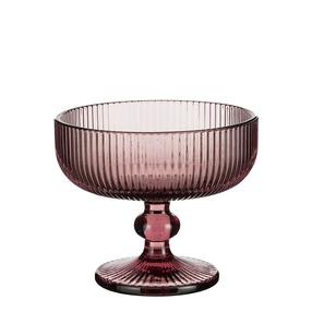 Salātu trauks Mica Merlot 1138504, Ø 12 cm, caurspīdīga krās./violeta krās., stikls
