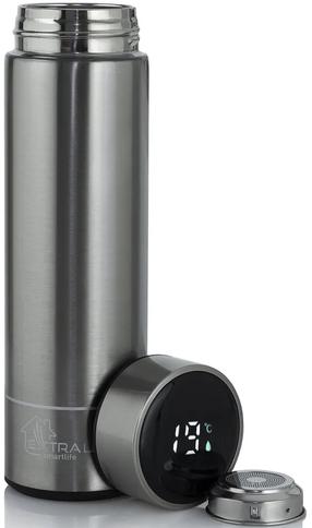 Термо-кружка Extralink Smart Travel Mug, 0.5 л, серебристый цв.