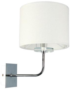 Lampa sienas Candellux Estera 21-11473, E14, 1 x 40 W, bēša krās. / hroma krās., 20 x 20 cm