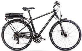 Elektrinis dviratis Romet Wagant, 18", 28", 250 W, 12 Ah, juoda sp.