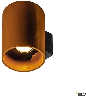 Sieninis lauko šviestuvas SLV Rusty, 14W, LED, IP65, oranžinė sp./antracito sp., 14 cm x 18 cm