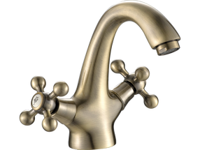 Izlietņu jaucējkrāns Kuchinox Stilo BKI 522D, antique brass krās.