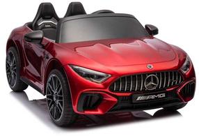 Bērnu elektroauto Lean Cars Mercedes AMG-SL63, sarkana krās.