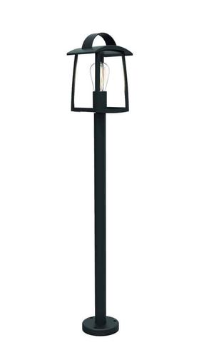 Pastatomas lauko šviestuvas Lutec Kelsey 7273605012, 40W, E27, IP44, juoda sp., 17 cm x 103.5 cm