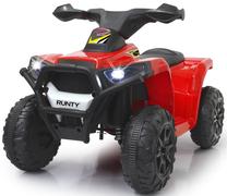 Bērnu elektriskais kvadracikls Jamara Runty Mini Quad, melna krās./sarkana krās.