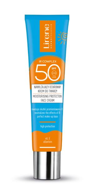 Крем для ухода за загаром для лица Lirene IR Complex SPF50, 40 мл
