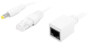 Adapteris Lanberg UTP Passive POE Adapter Kit Cable AD-POE-0015-W RJ-45, 0.015 m, balta krās.