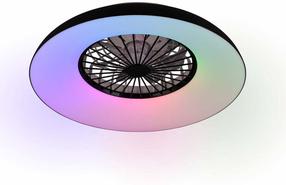 Laeventilaator koos lambiga Reality Svaerholt, 34 W, 1 tk, must v.